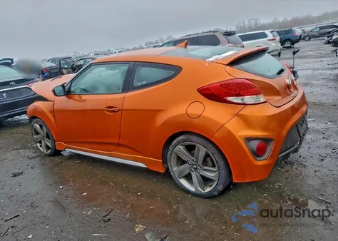 2013 Hyundai Veloster Turbo z USA, uszkodzony, nr VIN KMHTC6AE2DU100497